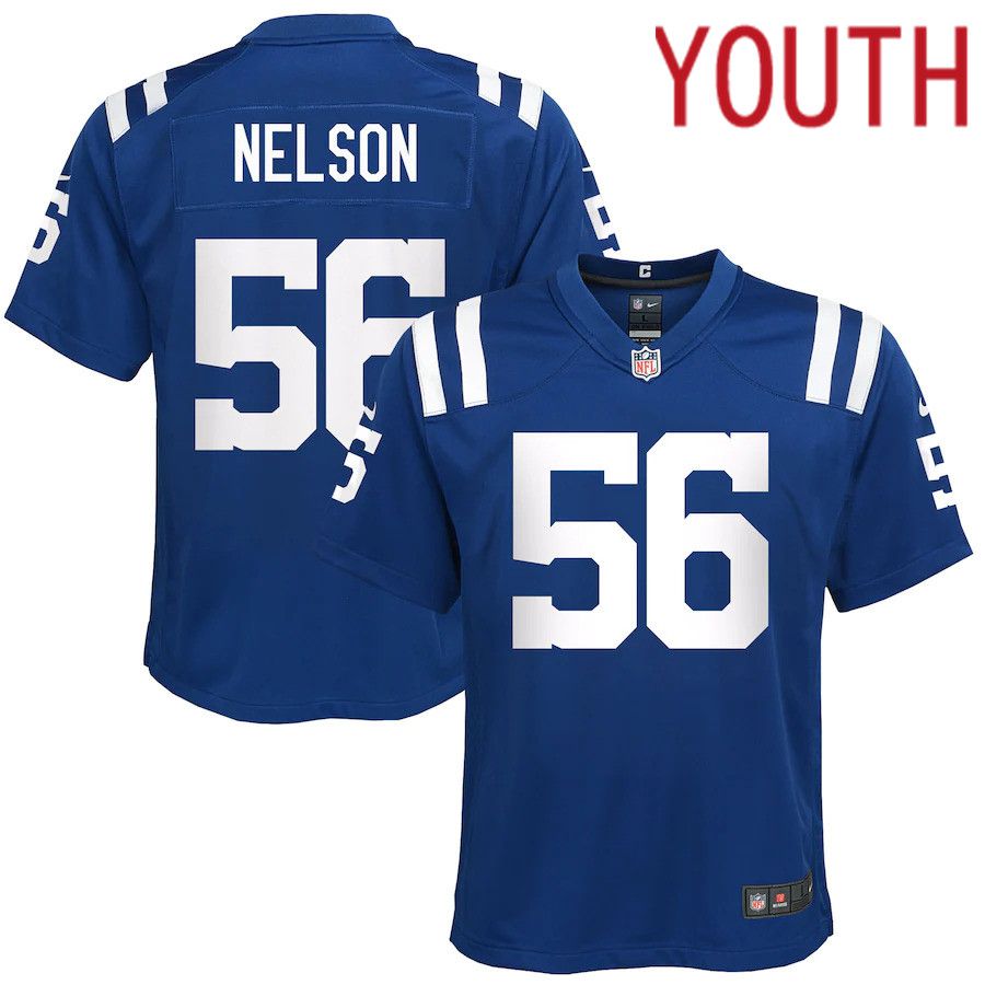 Youth Indianapolis Colts #56 Quenton Nelson Nike Royal Game NFL Jersey